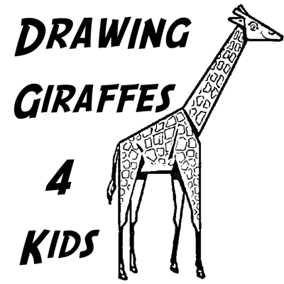 how to draw a giraffe for kids