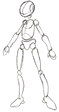 robot body drawing