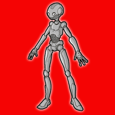 cyborg body drawing