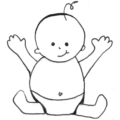 Baby Drawing - How To Draw A Baby Step By Step