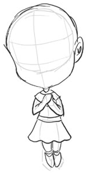 chibi body outline