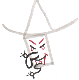 witch face drawing