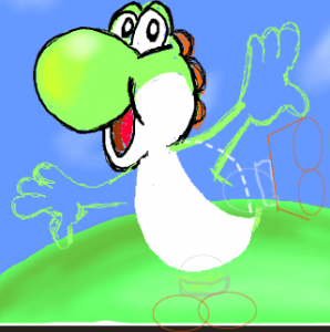 How to Draw Yoshi from Mario & Luigi Video Games with Easy Step by Step ...