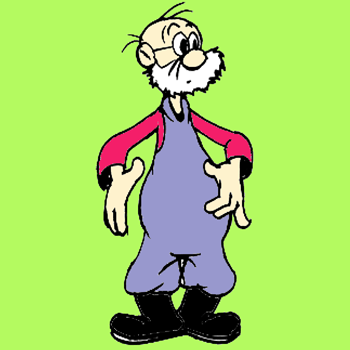 old man cartoon sketch