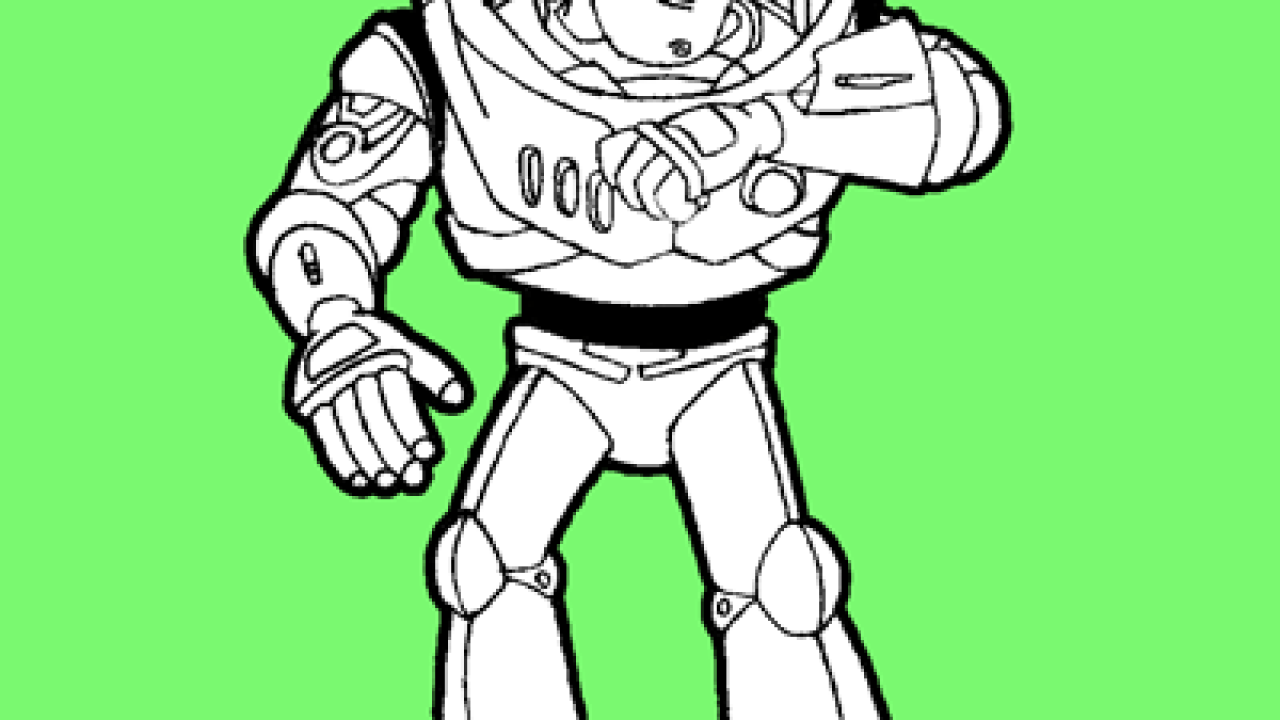 buzz lightyear kid drawing clipart