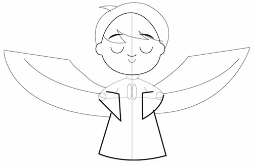 How To Draw Cartoon Angels In Easy Step By Step Drawing Tutorial