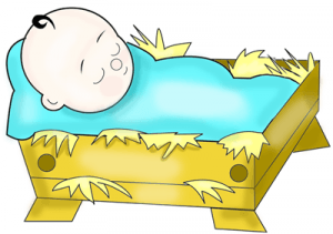 How to Draw Cartoon Baby Jesus in a Manger Cradle : Drawing Tutorial ...