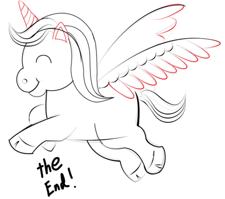 easy unicorn drawings cute