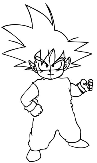 dragon ball z characters drawings easy - Clip Art Library