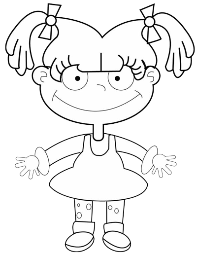 Rugrats Angelica Coloring Pages 