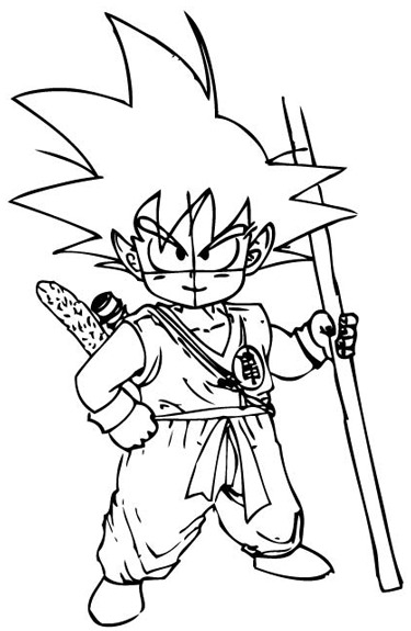 how to draw son goku as a child from dragon ball z with drawing lesson how to draw step by step drawing tutorials