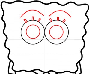 How to Draw Happy Beaming Smiling Spongeob Squarepants Drawing Lesson ...