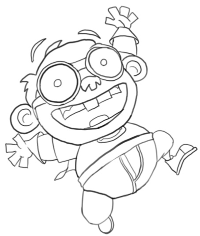 FANBOY & CHUM CHUM coloring book : Easy and Large Designs, +35