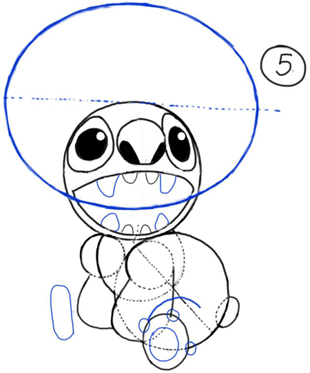 How To Draw Stitch From Lilo And Stitch With Easy Steps