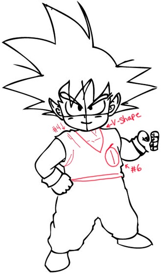 How to Draw Son Goku as a Child from Dragon Ball Z with Drawing Lesson