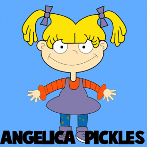 How to Draw Angelica Pickles from Rugrats with Step by Step Drawing