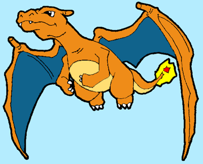 charizard flying drawing