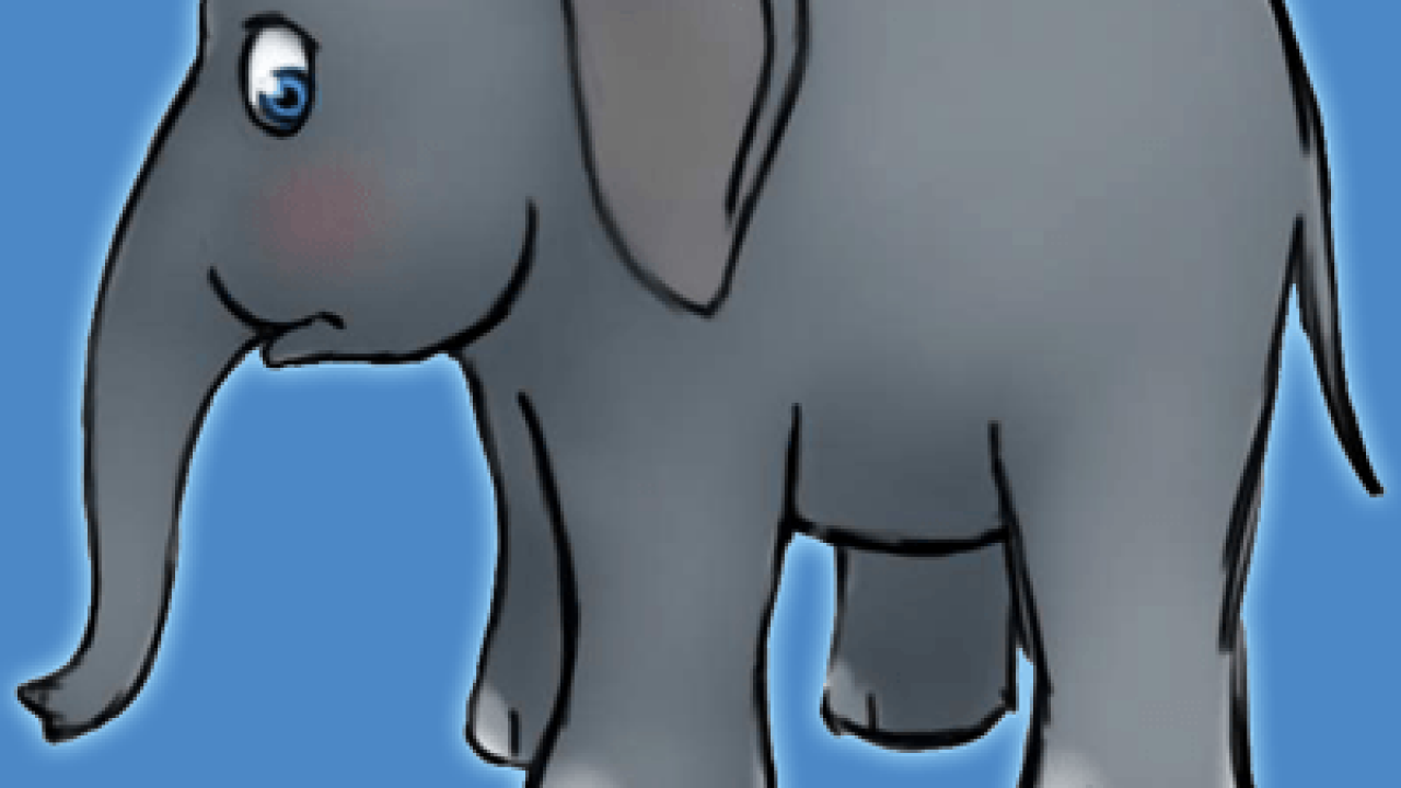 How to Draw an Elephant - Really Easy Drawing Tutorial