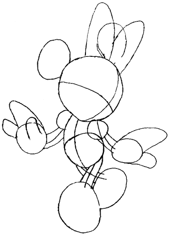 how to draw minnie mouse step by step for kids