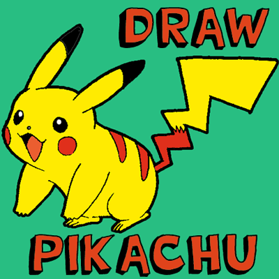 How To Draw Pikachu  Pokemon - Easy Step By Step Tutorial 