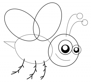 How To Draw Cartoon Bumblebees Or Bees With Easy Step By Step Drawing 