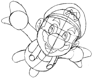 How to Draw Mario Flying from Super Mario Galaxy Drawing Tutorial – How ...