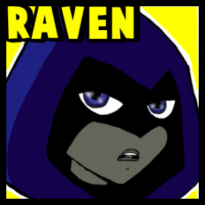 How to Draw Raven from Teen Titans with Easy Step by Step Drawing ...