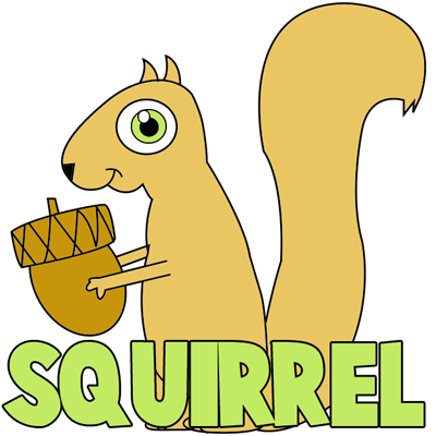 How to Draw Cartoon Squirrels in Simple Steps Drawing Tutorial