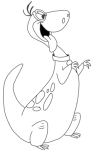 How to Draw Dino from The Flinstones with Easy Step by Step Drawing ...