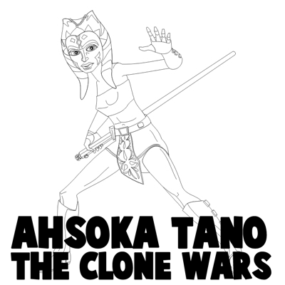 star wars clone wars ahsoka coloring pages