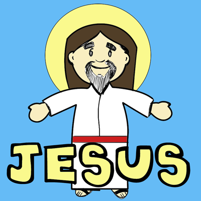 How to Draw Cartoon Jesus Christ for Easter Step by Step Drawing Lessons