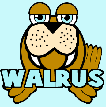 How to Draw Cartoon Walrus with Easy Step by Step Drawing Lesson