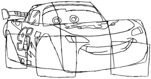 How To Draw Lightning Mcqueen From Disney Cars Movie Lesson – How To 