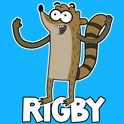 how to draw regular show rigby
