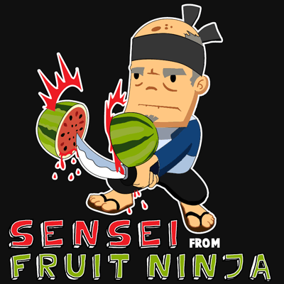 How to draw the Sensei from Fruit Ninja Game with easy step by step drawing tutorial