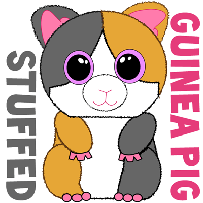 How to draw stuffed guinea pigs with easy step by step drawing tutorial