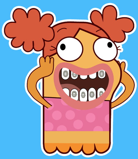 How to Draw Finberley from Disney's Fish Hooks with Easy Step by