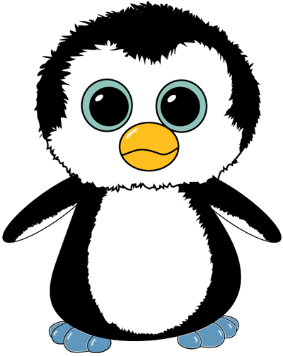 cartoon penguin sketch