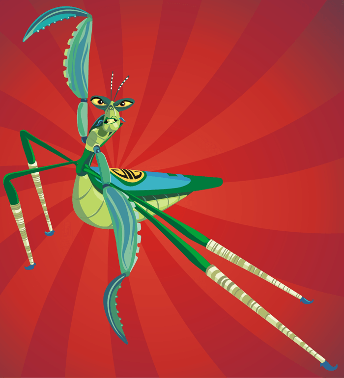 How to Draw Master Mantis from Kung Fu Panda 1 and 2 in Easy Steps