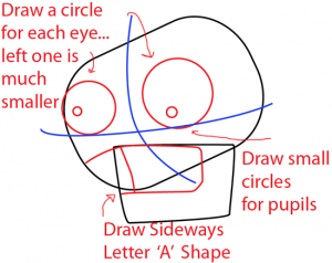 How to draw Zombie from Plants vs. Zombies Game with easy step by step