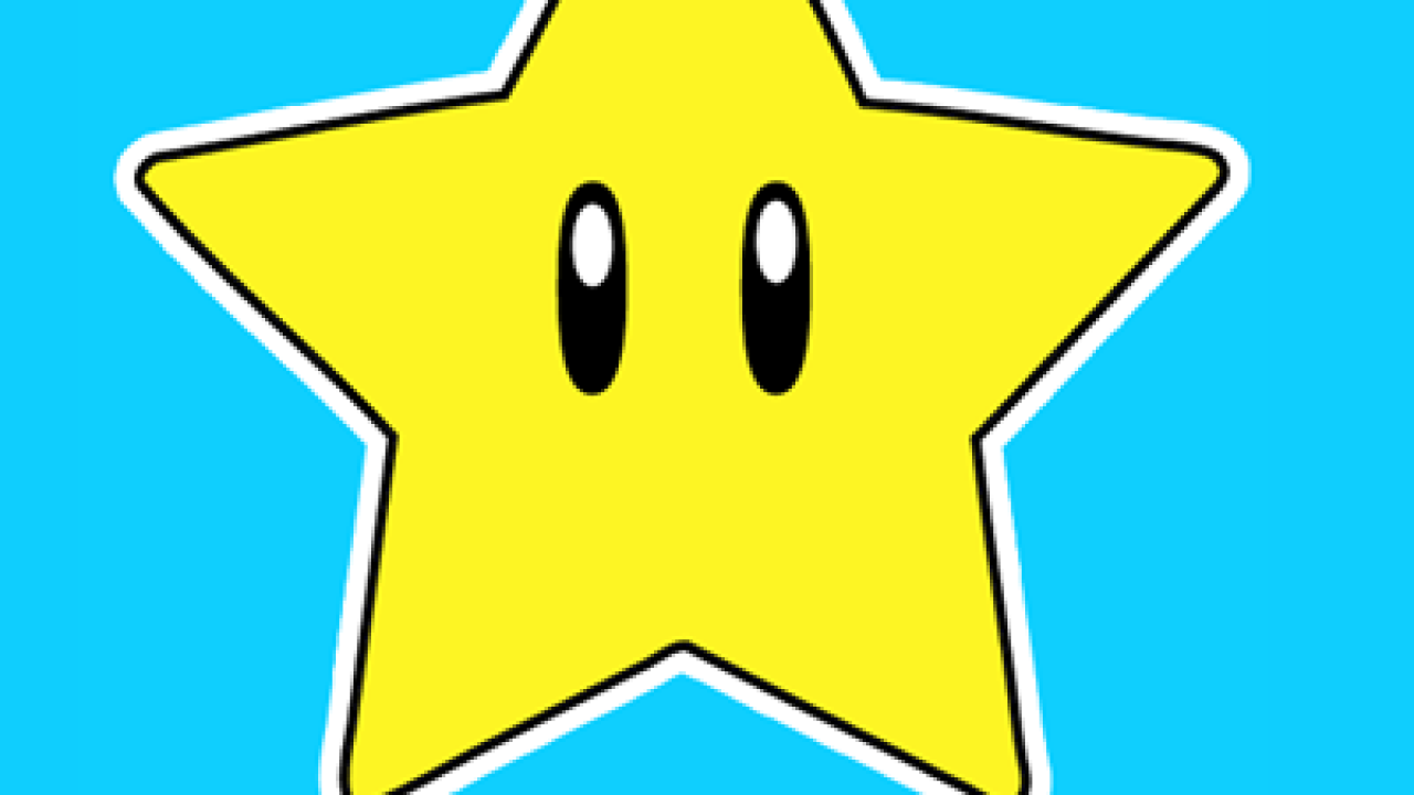 Printable Super Mario Star