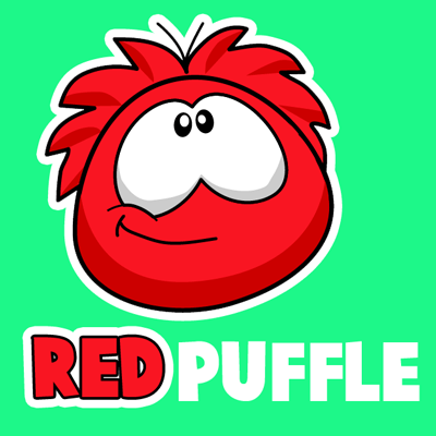 How to Draw Red Puffle from Club Penguin with Easy Step by Step Drawing  Tutorial - How to Draw Step by Step Drawing Tutorials