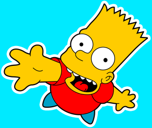 How to Draw Bart Simpson Jumping from The Simpsons with Easy Step by ...