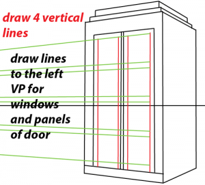 How to Draw TARDIS from Doctor Who with Easy Two Point Perspective ...