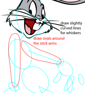 How to Draw Bugs Bunny from Looney Tunes with Easy Steps Instructions