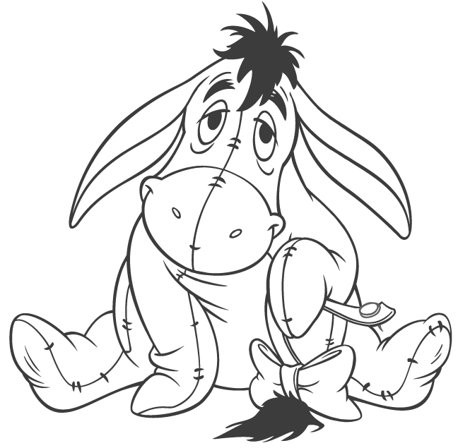 How to Draw Eeyore from Winnie the Pooh with Easy Step by Step Drawing