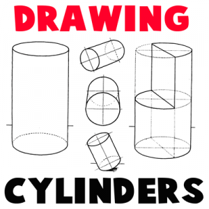 How to Draw Cylinders and Drawing Shaded Cylindrical Objects with Cast ...