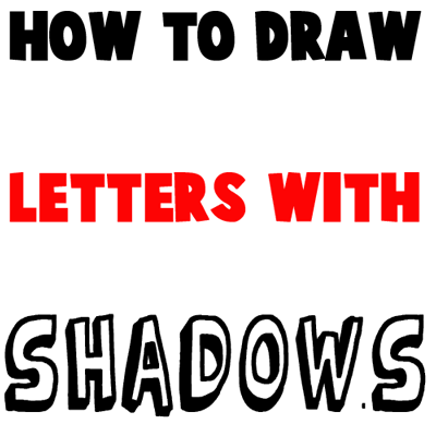 How to Draw 3D Letters with Shadows Following Patterns