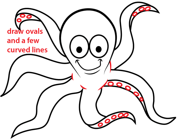 simple octopus drawing
