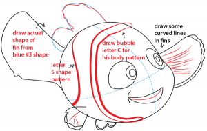 How to Draw Nemo from Disney’s Finding Nemo with Easy Step by Step ...